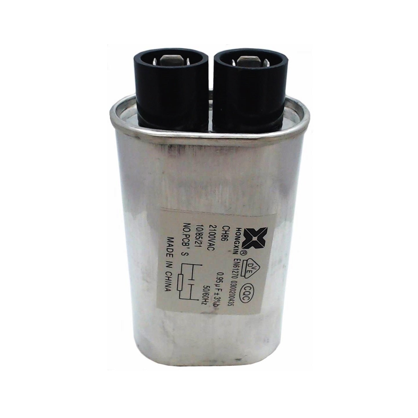 13QBP21095 Microwave High Voltage Capacitor, 2100 vac, .95 mfd uf