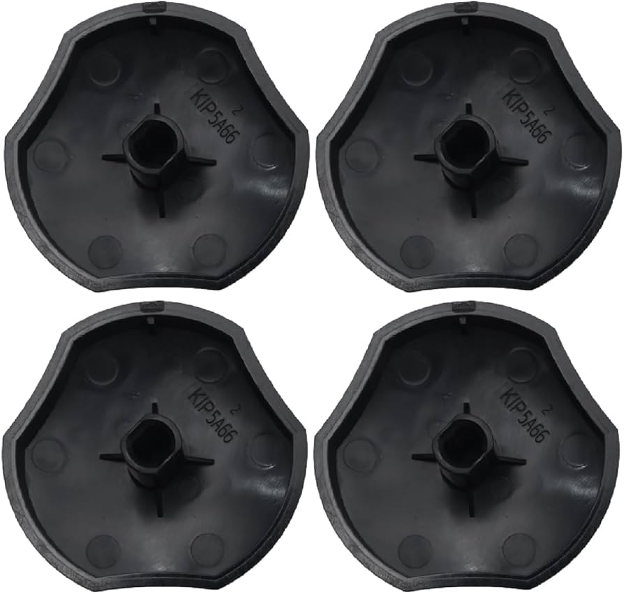 (4 Pack) 74009592 Burner Control Knob WP74009592, AP6011140, PS11744334