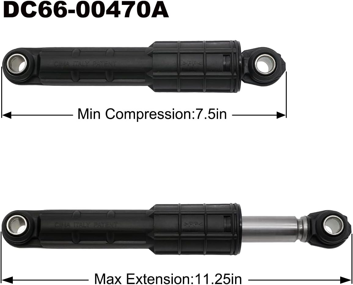 XPARTCO DC66-00470A Washer Front Shock Absorber AP4206426, PS4212219