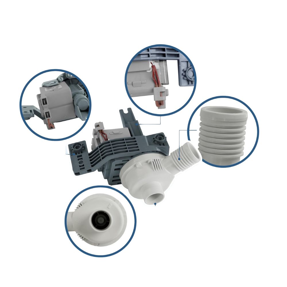XPARTCO W10581874 Washer Drain Pump Replaces WPW10581874 Parts-O-Matic