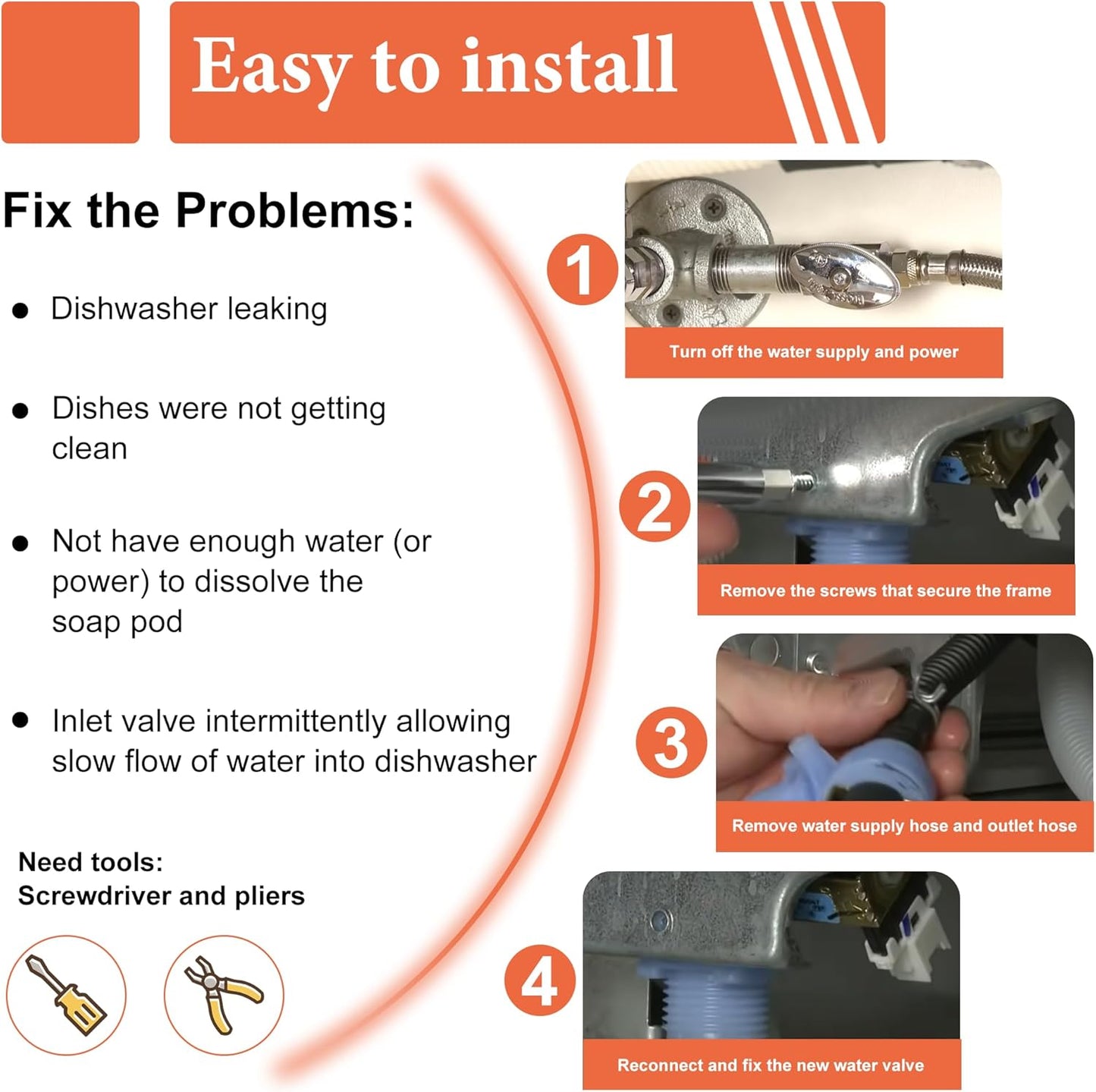 XPARTCO W11175771 Dishwasher Water Valve XPARTCO