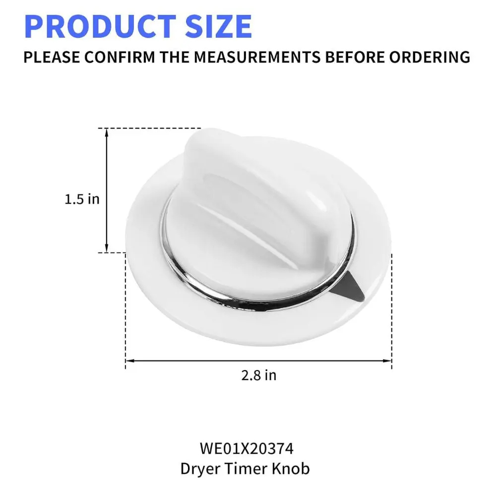 WE01X20374 Dryer Timer Knob AP5805160, PS8769912, WE1M856