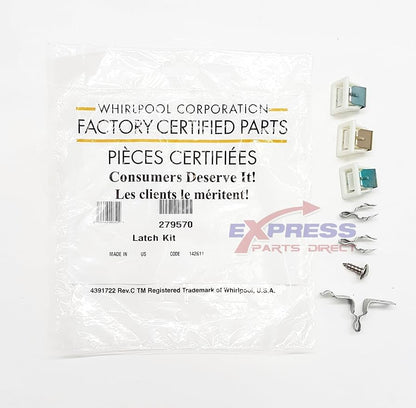 279570 Dryer Genuine OEM Door Catch Kit AP3094183, PS334230