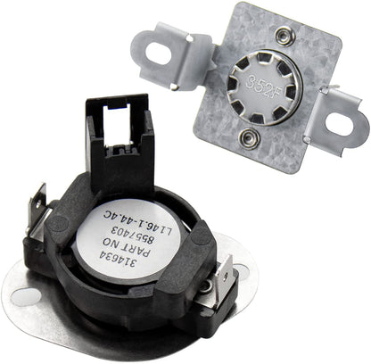 8544771 - 280148 Dryer Heater and Thermostat Kit Replaces WP8544771, 280148