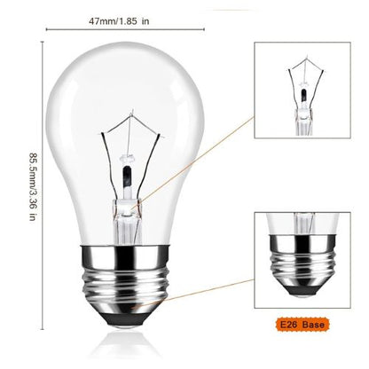 40A15CLR Appliance Bulb 40W, 130V (Clear)