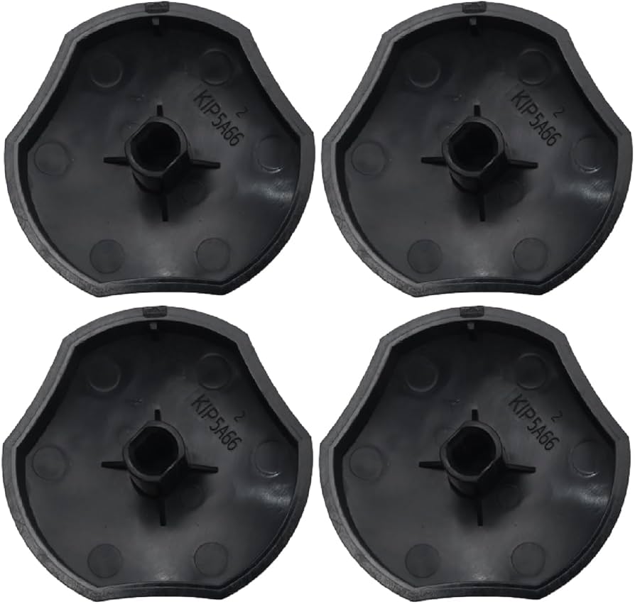 (4 Pack) 74009592CM Burner Control Knob Replaces WP74009592