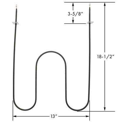 ERP B1551 Oven Broil Element Replaces W10201551