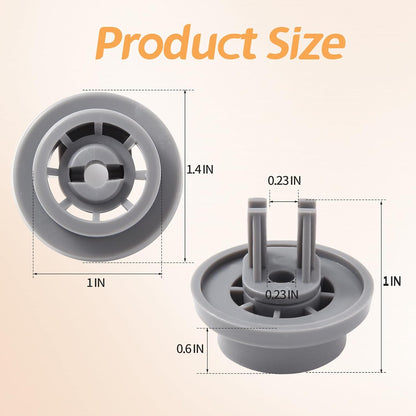 XPARTCO DD66-00023A Dishwasher Lower Dish Rack Roller  Parts-O-Matic