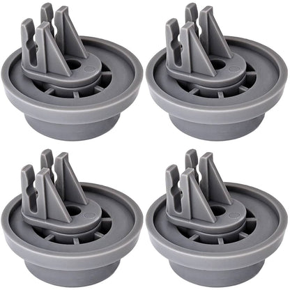 (4 Pack) XPARTCO DD66-00023A Dishwasher Lower Dish Rack Roller  Parts-O-Matic