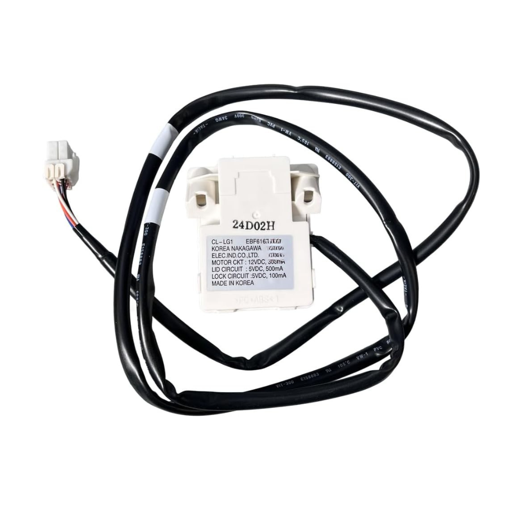EBF61674802 Washer Lid Switch and Lock EBF60665201, EBF61674801, EBF61674804