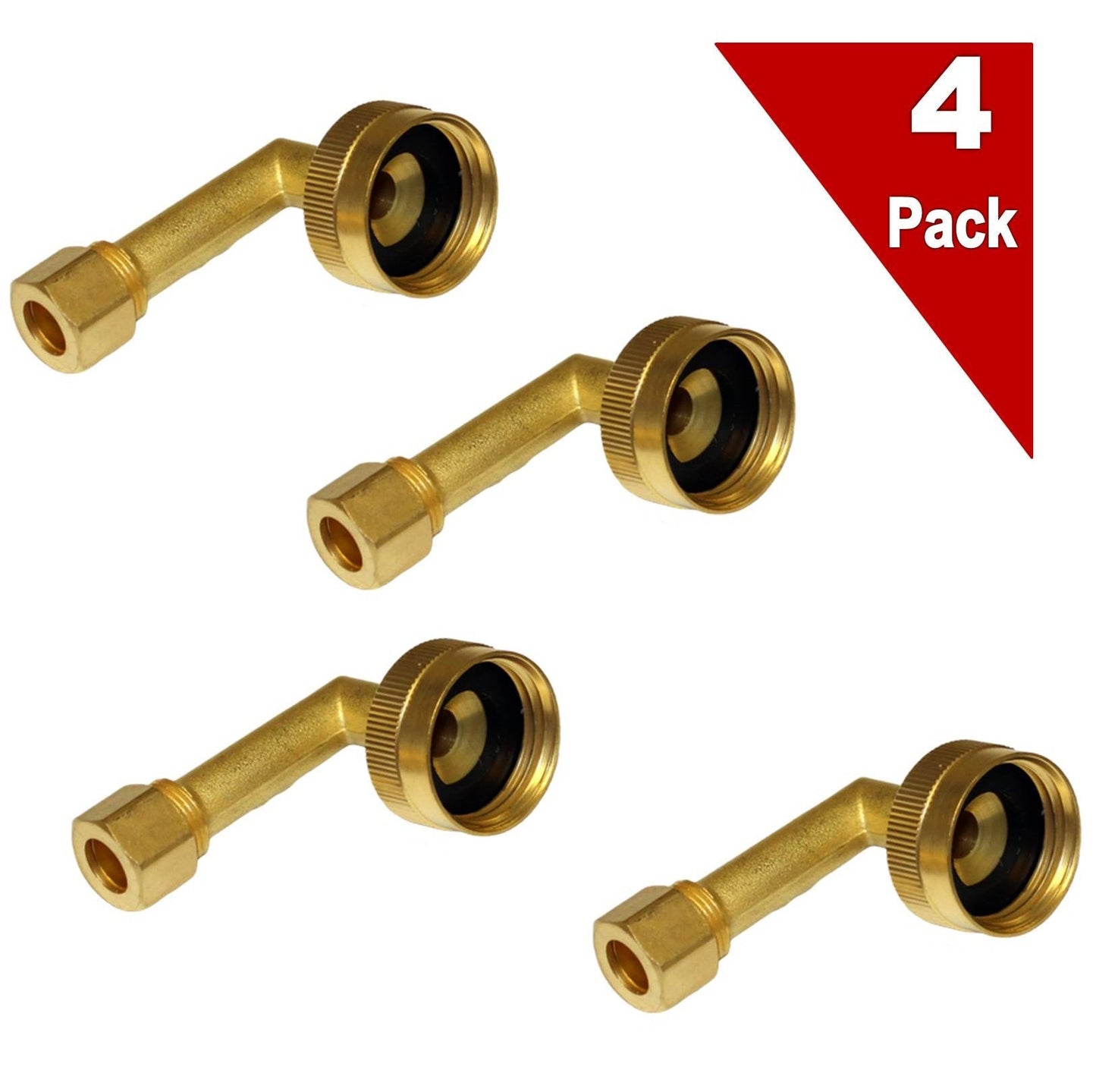 (4 Pack) 34FHT Dishwasher Elbow Fitting