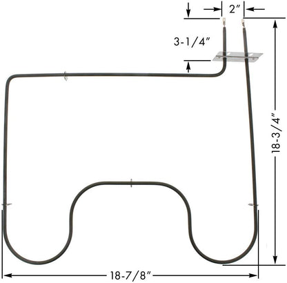 B4107 Oven Bake Element WP7406P428-60, AP6011322, PS11744518