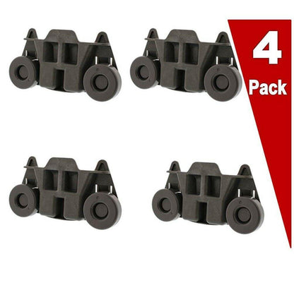 (4 Pack) W10195416 Dishwasher Lower Rack Wheel Replaces W10195416V