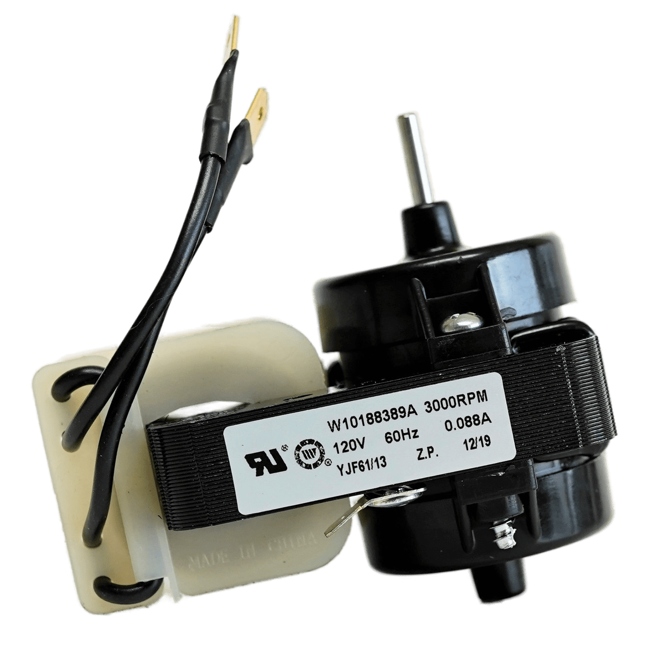 W10188389CM Refrigerator Evaporator Fan Motor Replaces WPW10188389