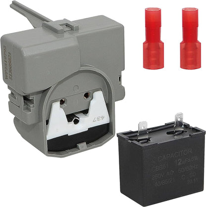 W10189190 Refrigerator Compressor Overload and Start Relay Replaces WPW10189190  Parts-O-Matic