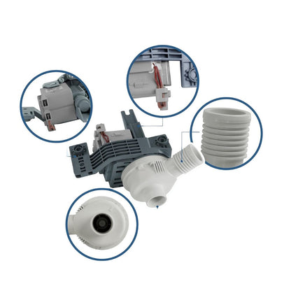 XPARTCO W10581874 Washer Drain Pump Replaces WPW10581874  Parts-O-Matic