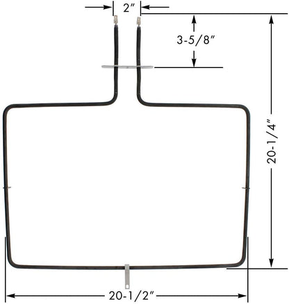 ERP W10779716 Oven Bake Element W10289097, AP5970727, PS11703285