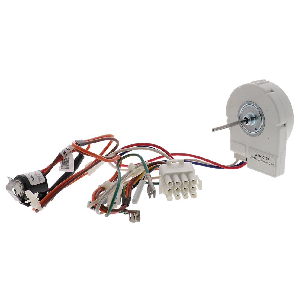 W11452196 Refrigerator Evaporator Fan Motor W11032800, AP6987262, PS16217991