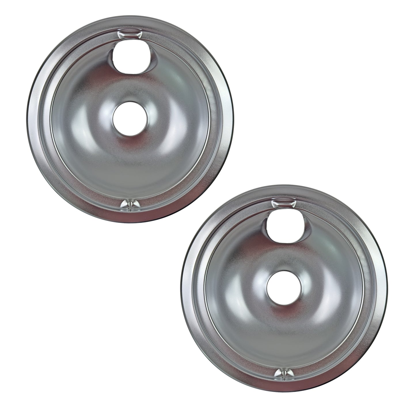(2 Pack) WB31M15 8" Burner Drip Pan AP2028039, PS244370