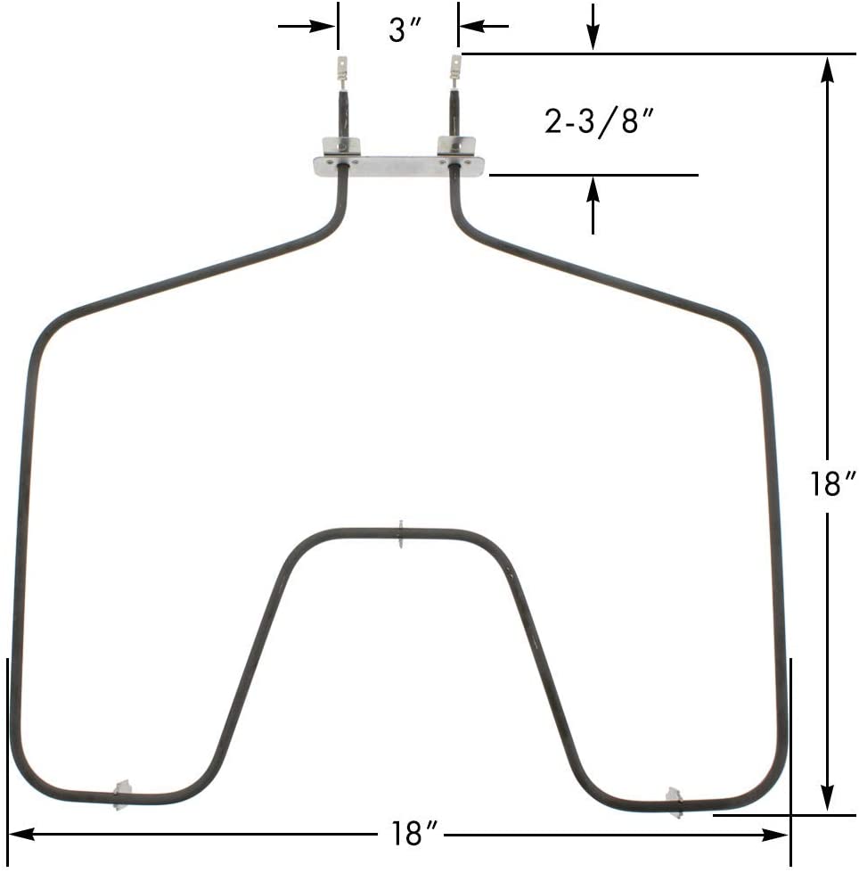 ERB WB44K10005 Oven Bake Element WB30X46987, AP7216188, PS17626202