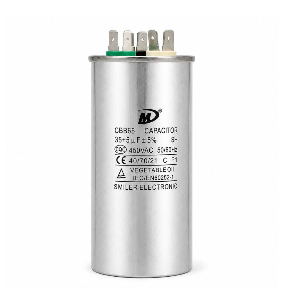 XPDC35X5-450R HVAC ROUND DUAL RUN CAPACITOR | 35+5 MFD 450 Volts  Parts-O-Matic
