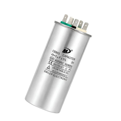 45/5 - 370 or 440V, 450V Air Conditioner ROUND DUAL RUN CAPACITOR | 45+5 MFD 450 Volts