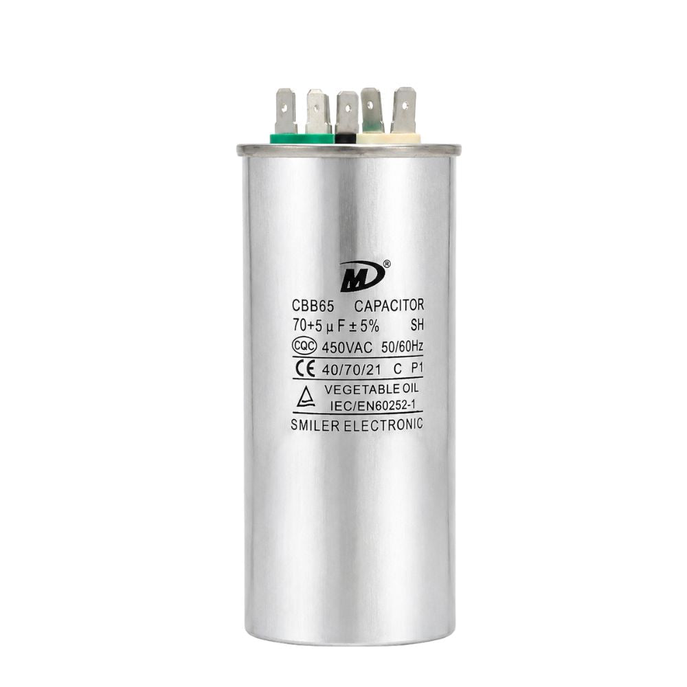 XPDC70X5-450R HVAC ROUND DUAL RUN CAPACITOR | 70+5 MFD 450 Volts  Parts-O-Matic