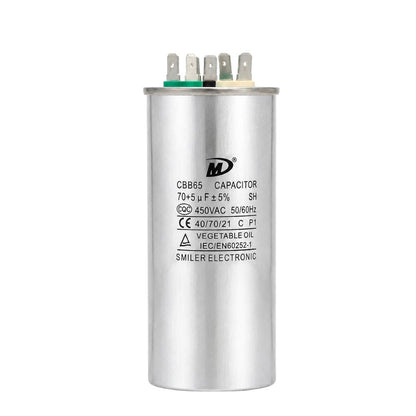 XPDC70X5-450R HVAC ROUND DUAL RUN CAPACITOR | 70+5 MFD 450 Volts  Parts-O-Matic