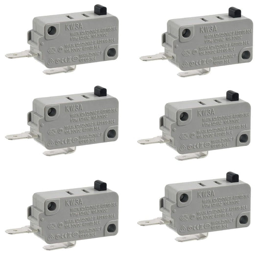 (6 Pack) XPG497 Microwave Door Switch (Normally Open) XPARTCO