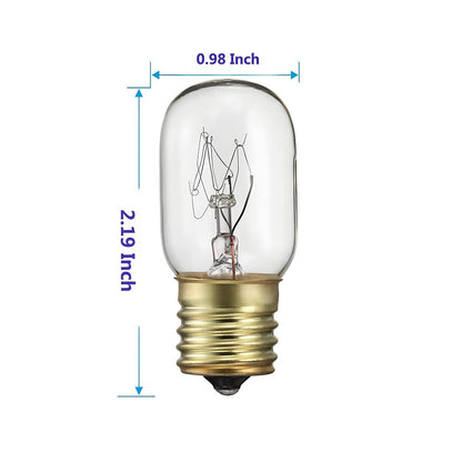 (2 Pack) XPIBE1740 Microwave Light Bulb (40W) for 8206232A, WB25X10030