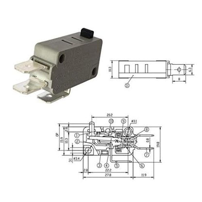 EXP480 Micro Limit Switch Replaces W10211972, W10727360