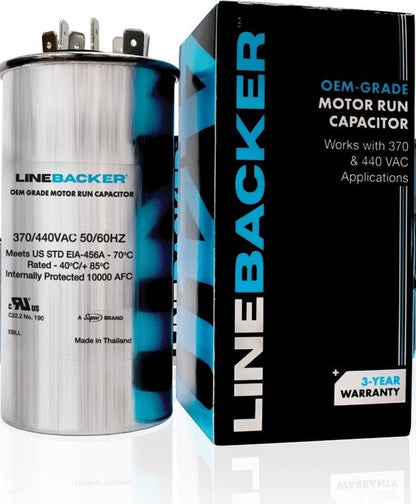 LCD40+5X440 HVAC OVAL DUAL RUN CAPACITOR | 40+5 MFD 440 Volts