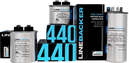 LCD40+5X440 HVAC OVAL DUAL RUN CAPACITOR | 40+5 MFD 440 Volts