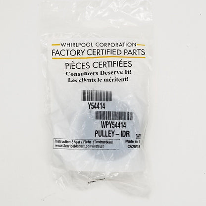 WPY54414 Dryer Genuine Idler Pulley Wheel AP6024203, PS11757553, Y54414